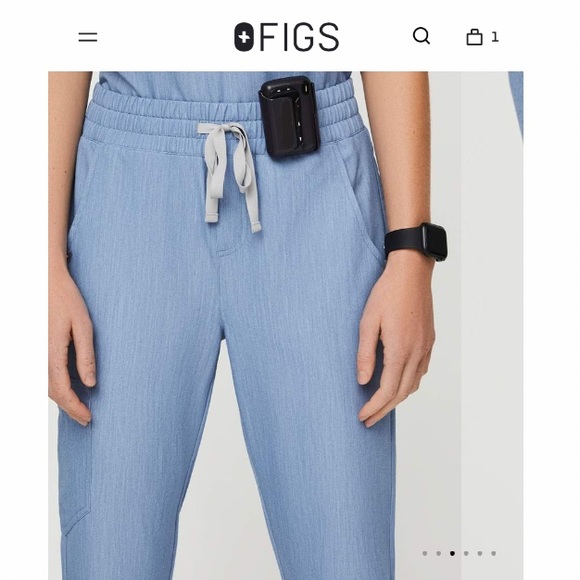 NWT FIGS LIMITED EDITION ZAMORA HIGH WAIST STRETCH JOGGER SCRUB PANTS XS - Picture 7 of 11